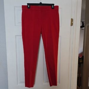 LOFT Vibrant Red Ankle Pants ♥️EUC♥️ Size 4